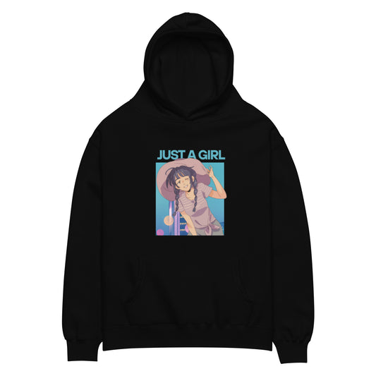 Women's Just a Girl oversized hoodie